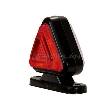 Світлодіодні габаритні ліхтарі 18 LED Mini Black Style для лафета, причепа, кабіни, кузова ( ціна за 2 шт.) | ГЗ-069, вигляд збоку червоний