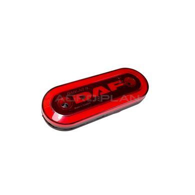 Червоний задній габарит DAF-style з неоновим ефектом 12/24V | ГК-271