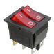 Кнопка з подвійним тумблером і підсвічуванням, для 12&ndash;24V DC та 125&ndash;250V AC