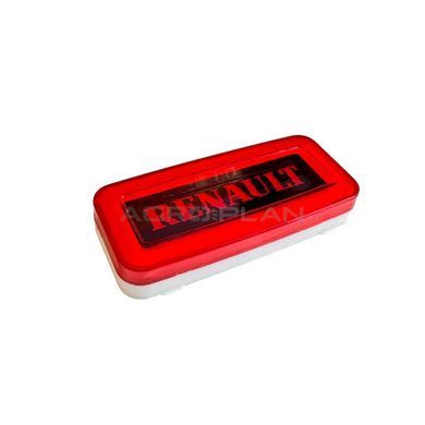 Габаритний вогонь RENAULT-style червоного кольору для вантажівок 12/24V | ГК-225