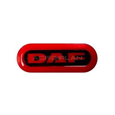 Овальний червоний габарит у стилі DAF з неоновим ефектом 12/24V