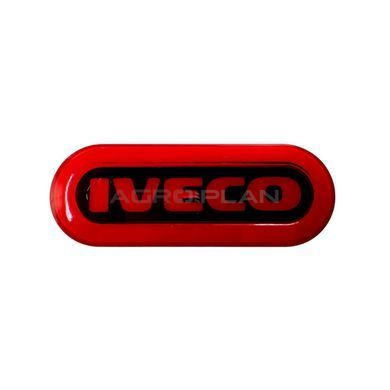 Овальний червоний габарит у стилі IVECO з неоновим ефектом 12/24V