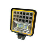Світлодіодна LED фара 126W 42 діоди з сигналом повороту (12-24 вольт), вигляд спереду