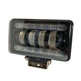 Світлодіодна протитуманна LED фара 60W 4 лінзи з ДХВ, вигляд спереду