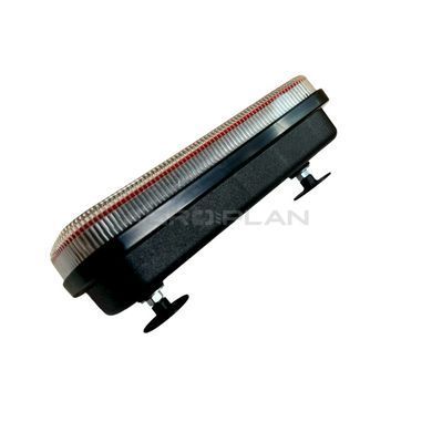 LED ліхтар задній NEON ФО-028 із червоним розсіювачем, фото ззаду з проводами.