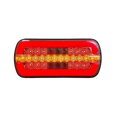 Задній світлодіодний ліхтар NEON 12&ndash;24V 22&times;10 см, вигляд спереду.