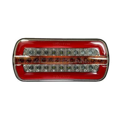 Задній світлодіодний ліхтар NEON 12&ndash;24V 22&times;10 см, вигляд спереду.